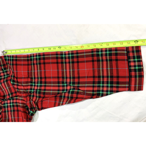 Sleepwear Pajama Set Women's 4X Plaid Red Christmas Holiday Tartan by Wondershop - Picture 10 of 16